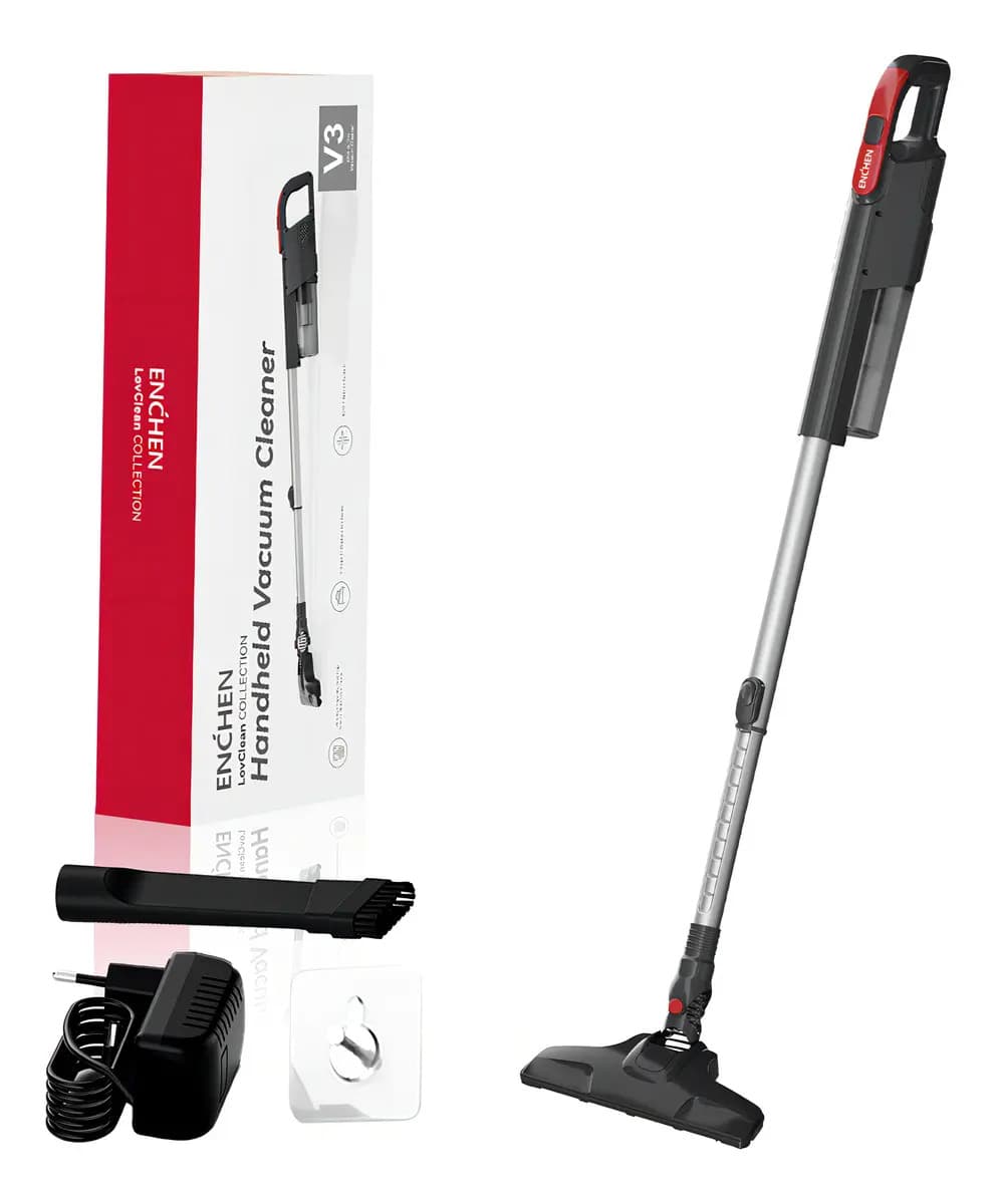 Enchen Aspirador De Mano, Limpieza Flexible, Diseño 2 En 1, Limpieza Profunda, Práctico Y Conveniente, 18 Kpa, 650 W, 1.2 Litros