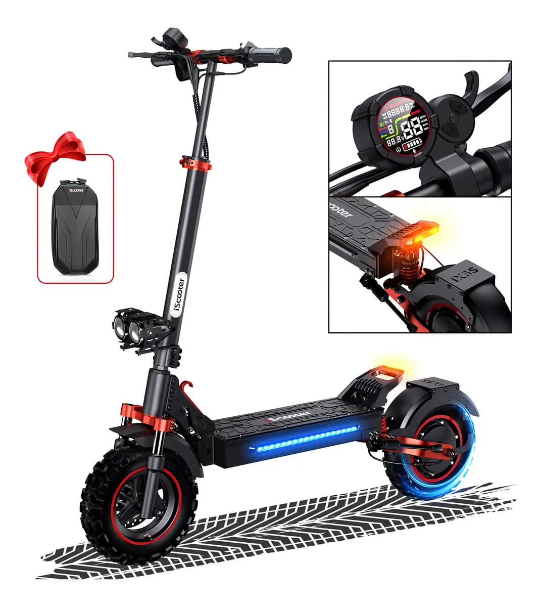 Scooter Eléctrico Iscooter IX5S con Motor de 1000W y 45 km/h