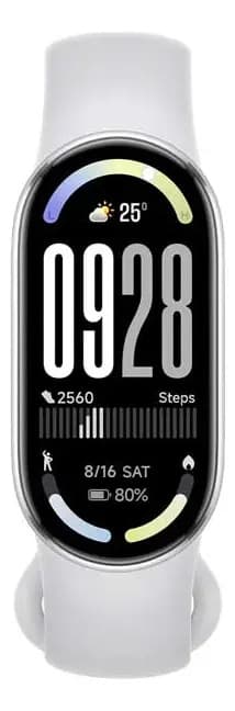 Xiaomi Smart Band 10 Plateado - Amoled 1,72 1500nits, 21días Batería, 150+ Deportes, Natación 5atm