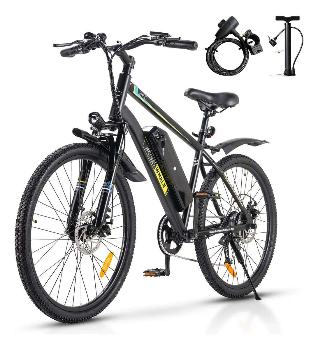 Bicicleta Eléctrica Honey Whale S8 de 450W, Rodado 26 y Batería de 15 Ah