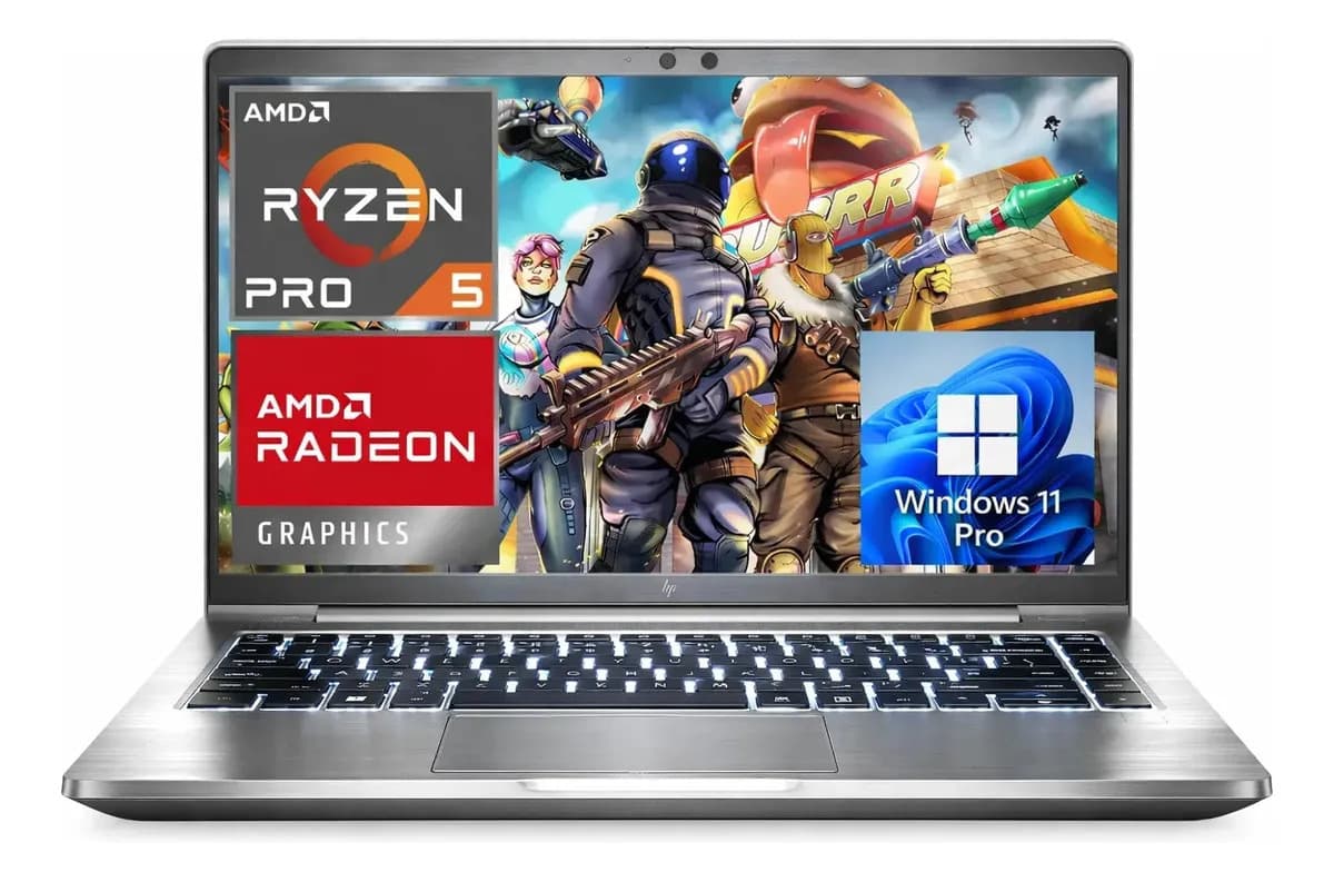 Portátil HP Elitebook G9 with Amd Ryzen 5 Pro 5675u, 16 GB de RAM DDR4, 256 GB SSD, Windows 11 Pro, For Business & Games - Excelente (Reacondicionado)