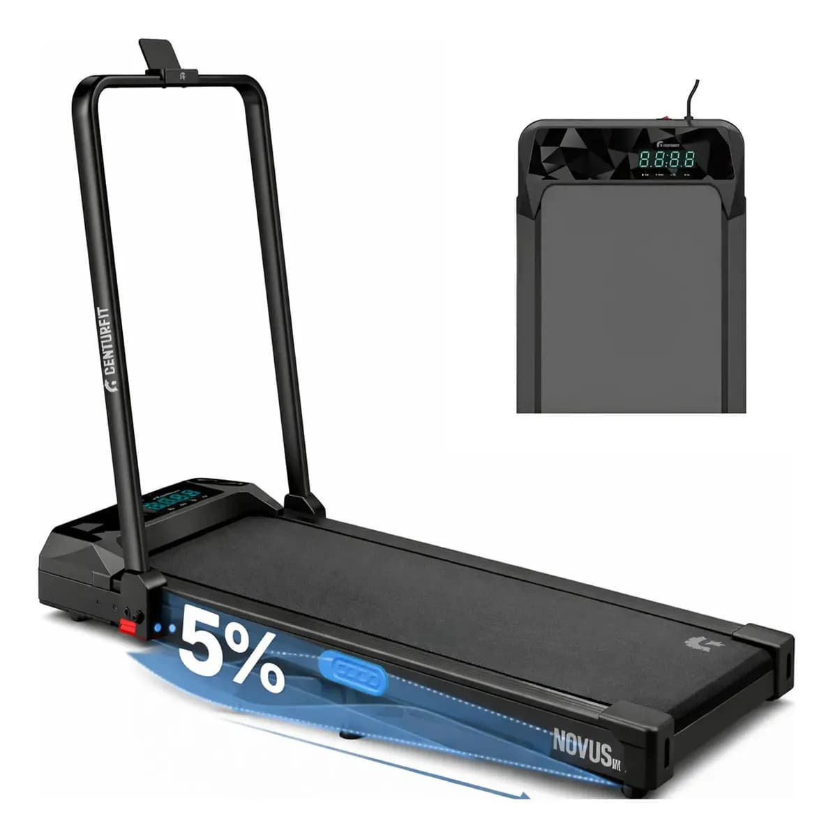 Caminadora Electrica 2hp Walkign Pad Portatil 10km/h Bluetooth App Pantalla Digital Caminadora Plegable Control Remoto Cinta de Correr