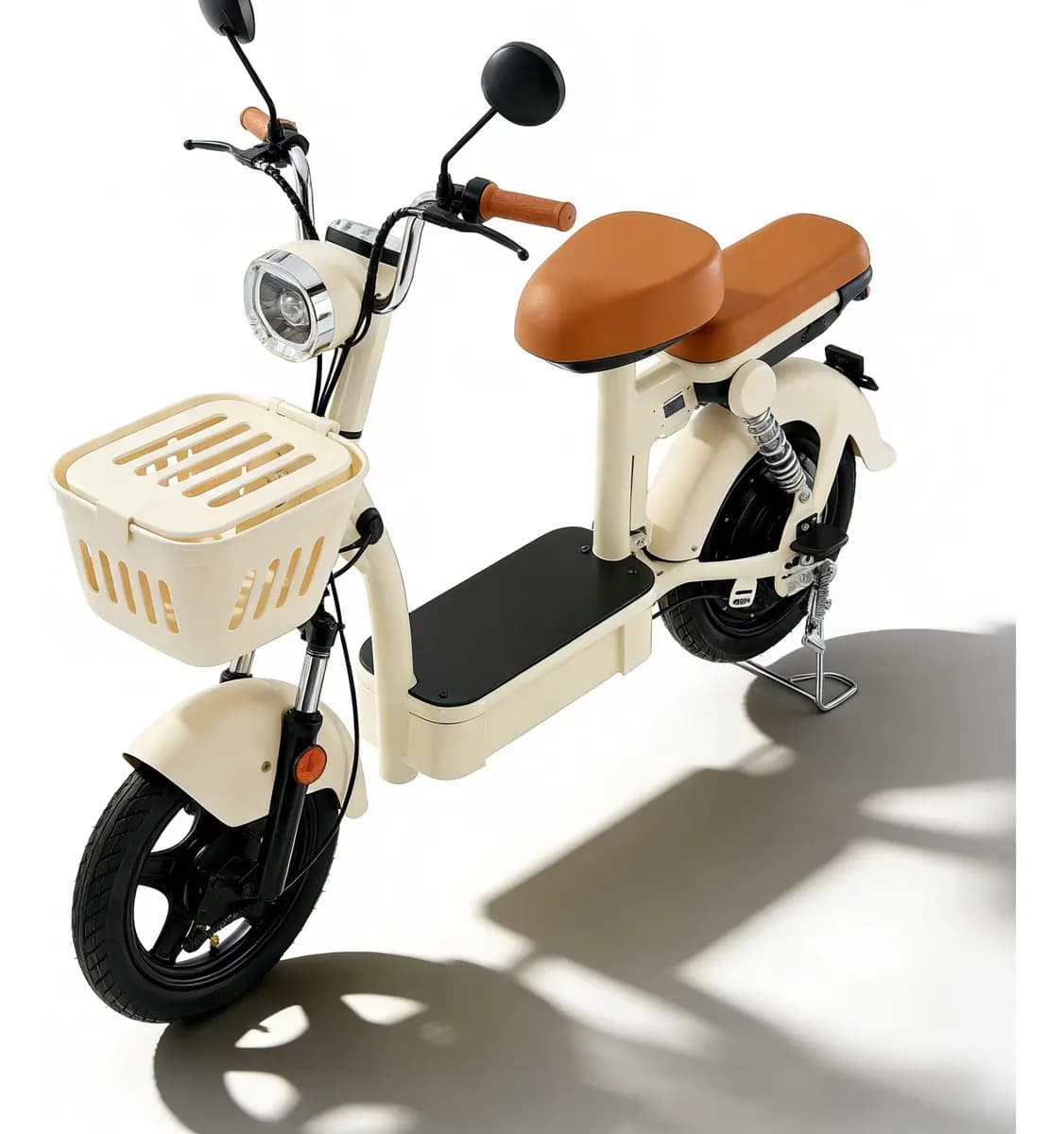 Bicicleta Eléctrica Iscooter YI6 con Motor de 1200W, 45 km/h y 90 km de Autonomía en Blanco