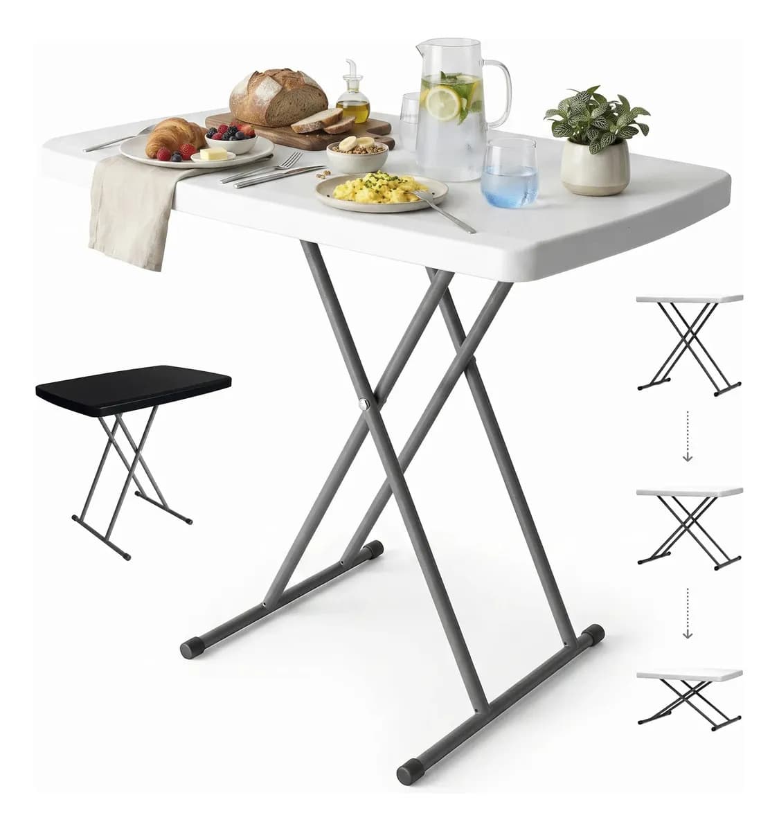 Raganet mesa de servicio chica plegable 8 elevaciones