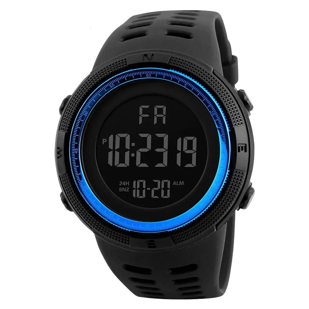 Reloj Digital Deportivo Multifuncional A Prueba De Agua Azul Marino