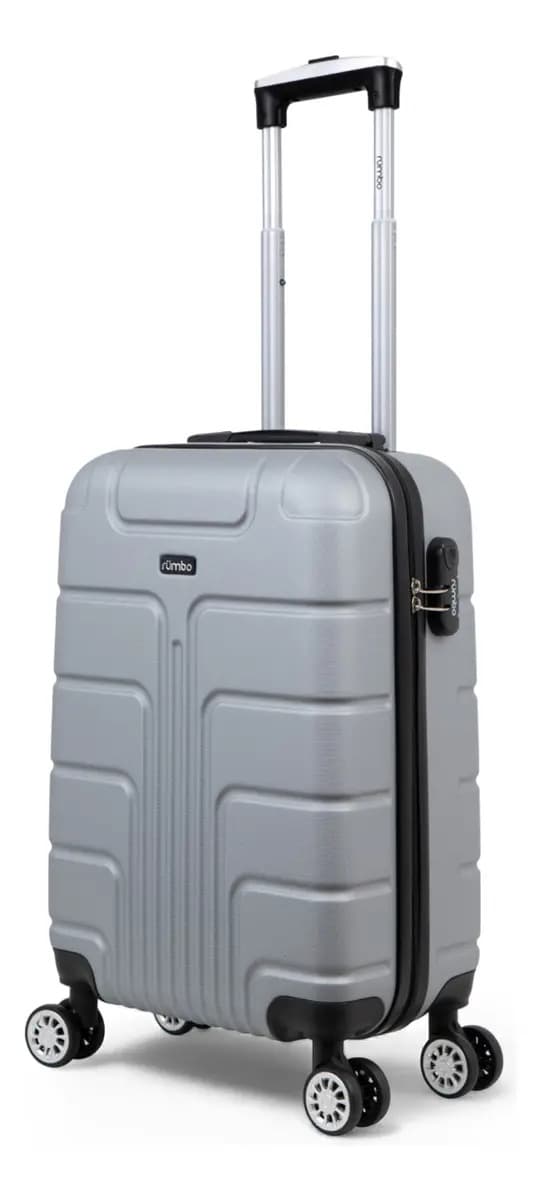 Maleta Rumbo Carry On Rígida de 20" para Cabina de Avión con Candado TSA y Ruedas Giratorias, Color Gris