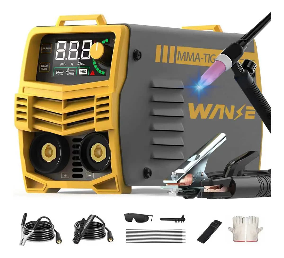 Soldadora Inversora Portátil MMA/TIG Inverter 155A WANSE 2en1