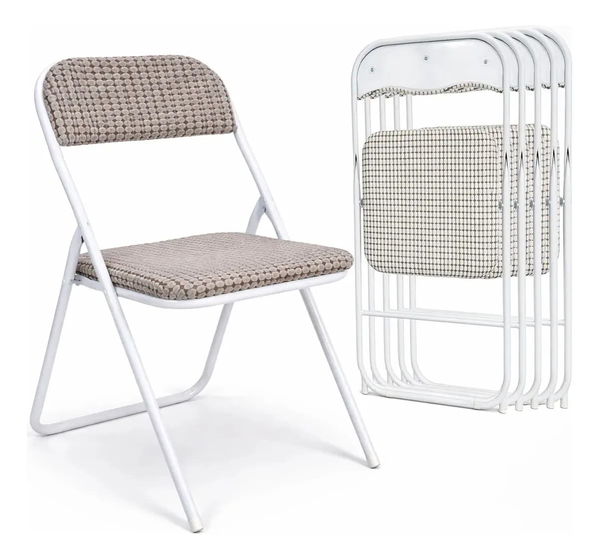 Pack 6 Sillas Plegables Reforzadas Exterior/interior Gris
