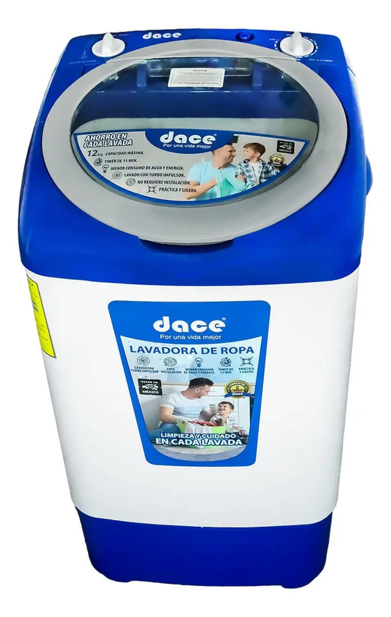 Lavadora Semi-automática Dace 1 Tina Hasta 12 Kg La121ppba Azul