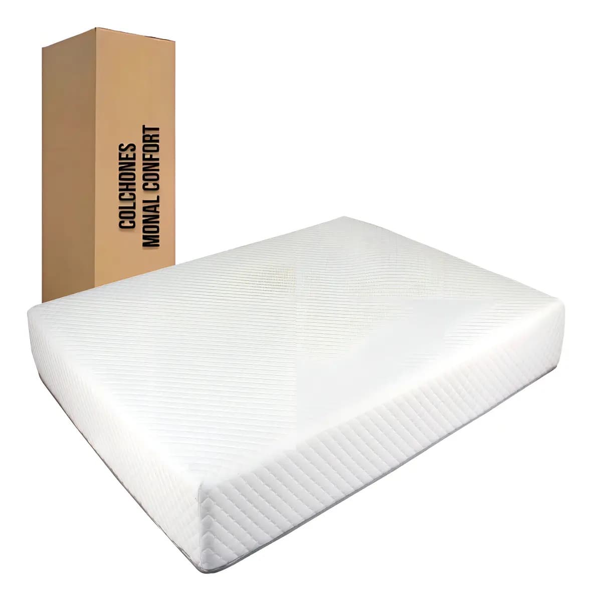 Colchon Matrimonial Reviv Monal Confort Con Memory Foam Color Blanco