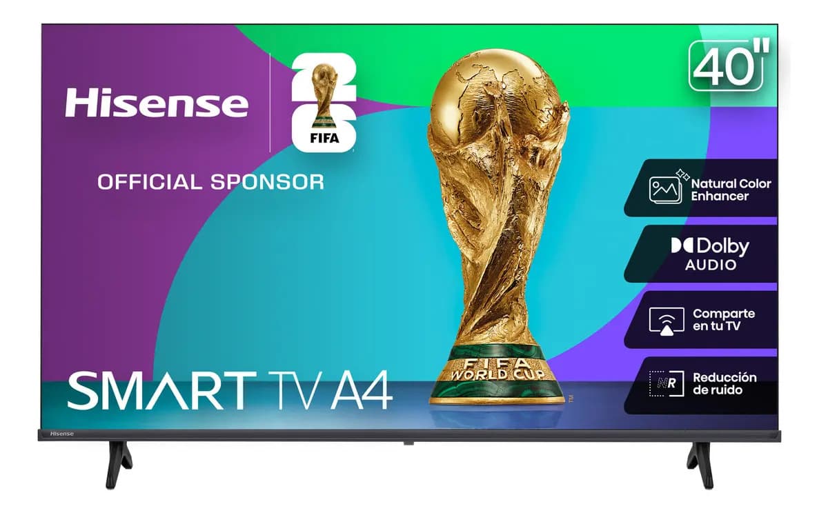 Hisense Smart TV Pantalla 40 Pulgadas LED 40A4NV Vidaa