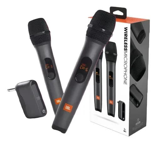 Jbl Par De Micrófonos Inalámbricos Wireless, Con Receptor Color Negro