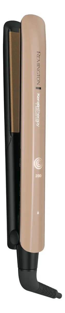 Plancha de cabello Remington Keratin Therapy S8599 Color Negro/Rosa