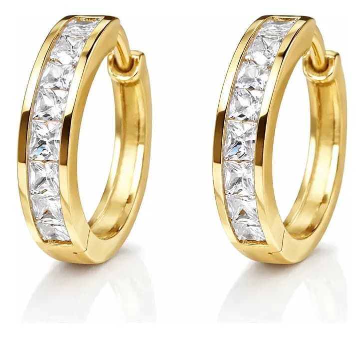Arracadas de Oro 14k para Mujer con Zafiro