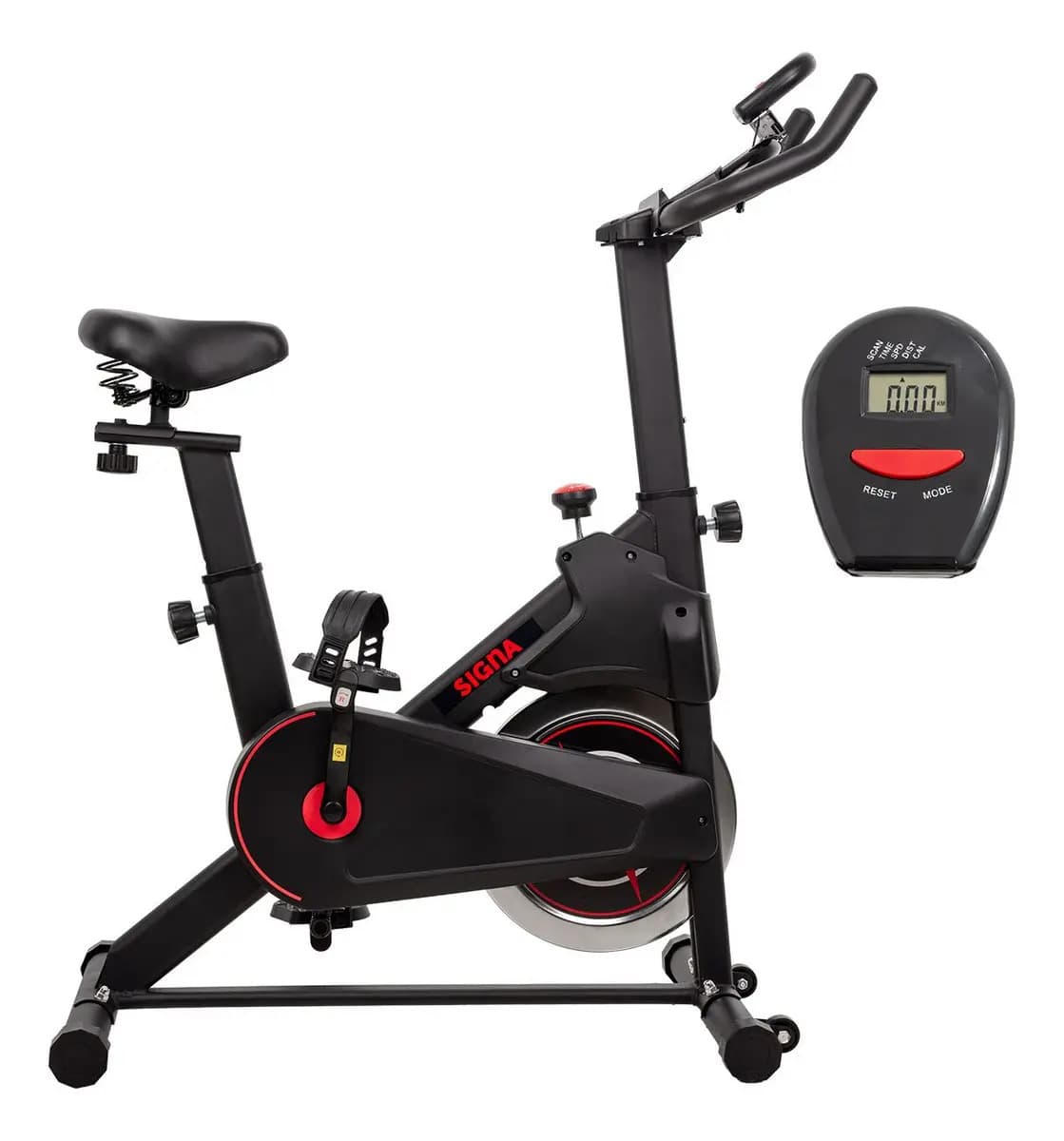 Bicicleta Spinning Fija Estática Ajustable Ejercicio 4kg Negro