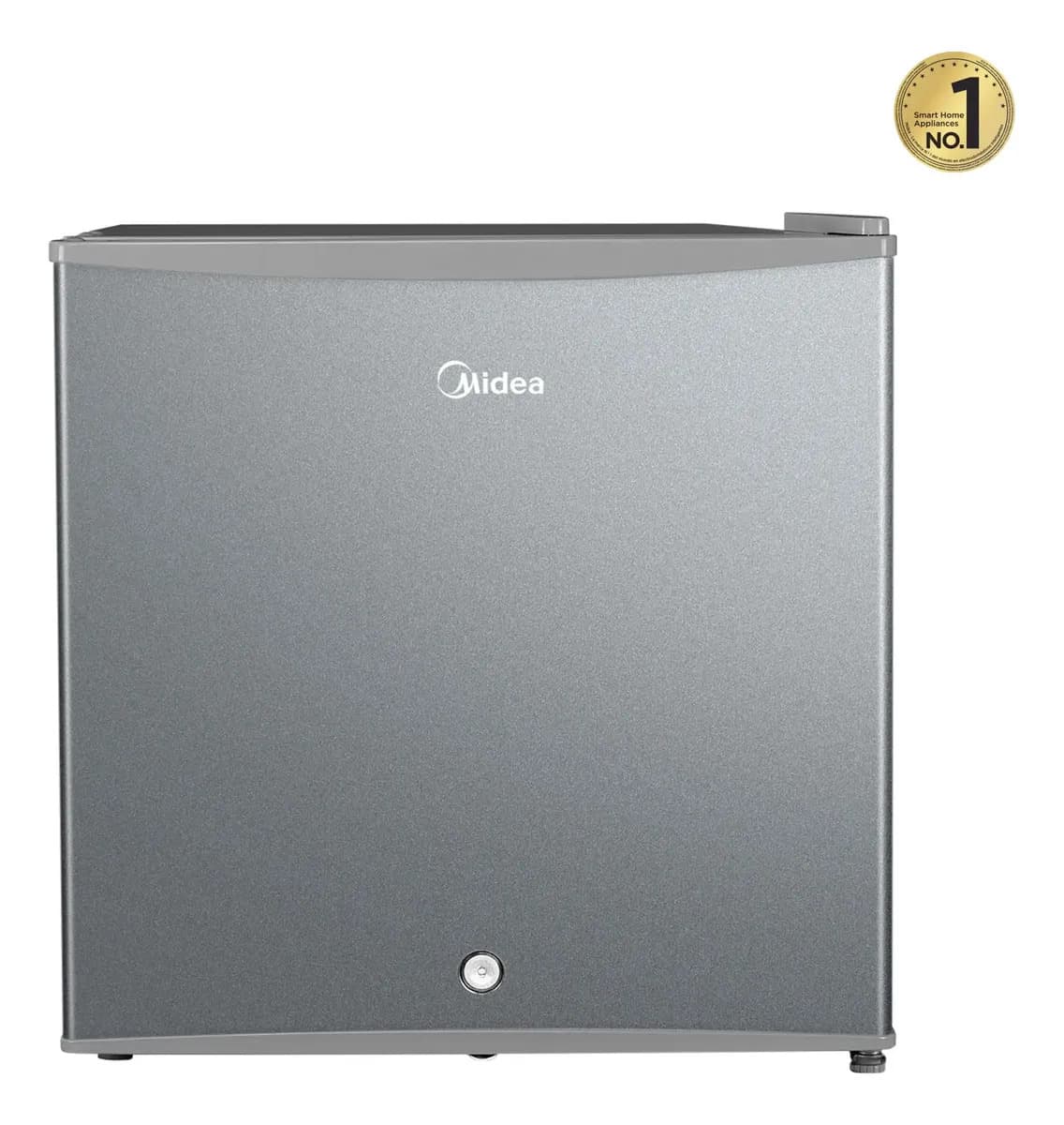 Refrigerador Frigobar Midea MDRD86FGM50 Always Cool Una Puerta 2ft³ Plateado Mini Electrico Chiquito Llave De Seguridad