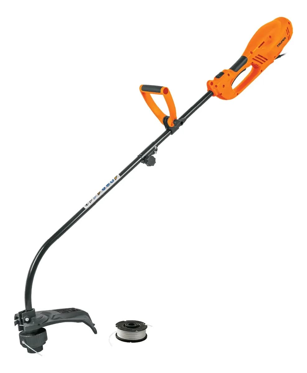 Desbrozadora Eléctrica 1000 W, 14'' De Corte, Truper DES-1000, Color Negro/Naranja