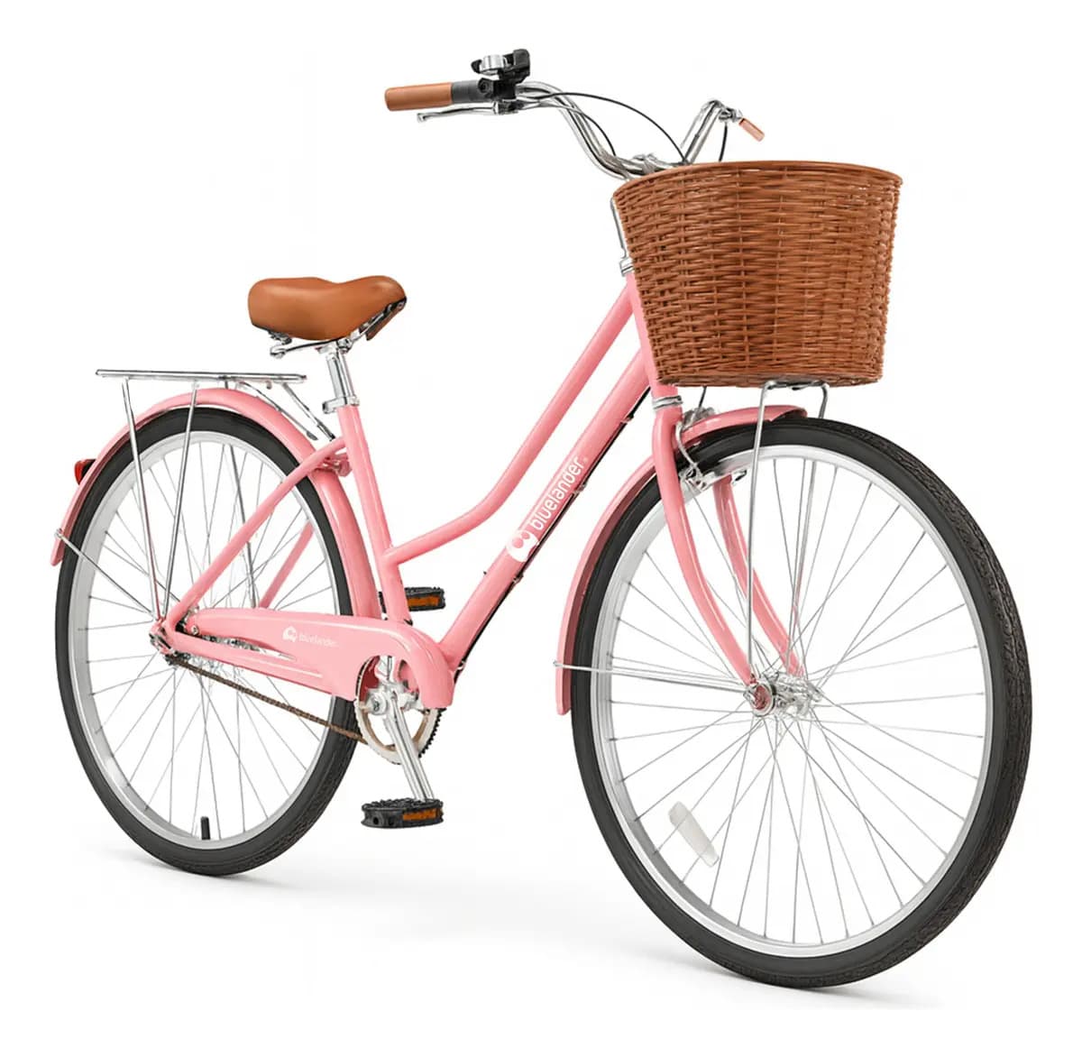 Bicicleta Urbana De Paseo R26 Doble Freno Vintage Canastilla