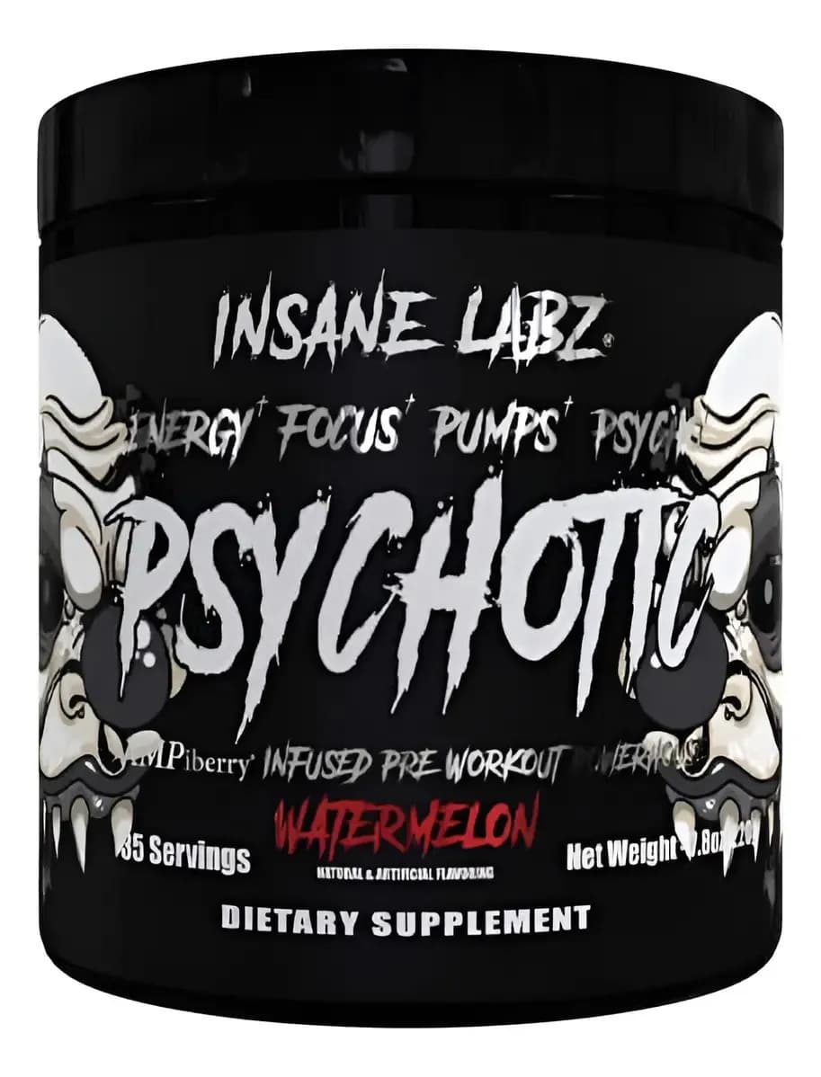 Pre Entreno Psychotic Black Insane Labz Oxido Nitrico L Sabor Sandía