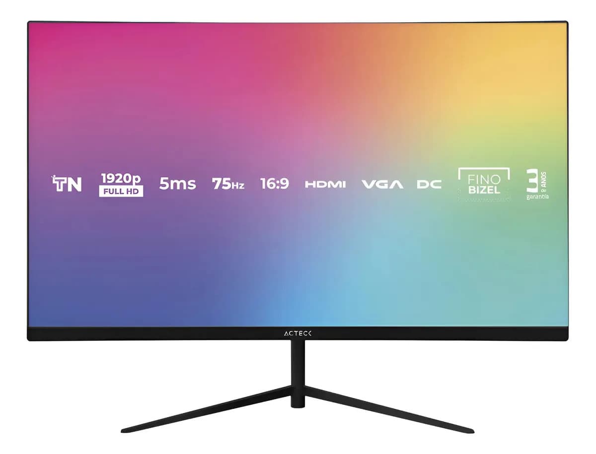 Monitor Plano 27" VA Captive Vivid SP270 / FHD / 100Hz / 5ms / Low-blue light / Flicker-free / 1xVGA + 1xHDMI 1.4 / VESA 100mm / Elite Negro