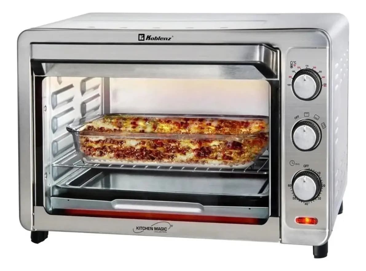Horno Eléctrico De Convección Koblenz Hkm-1500 S 1500w 32 L Acero Inoxidable
