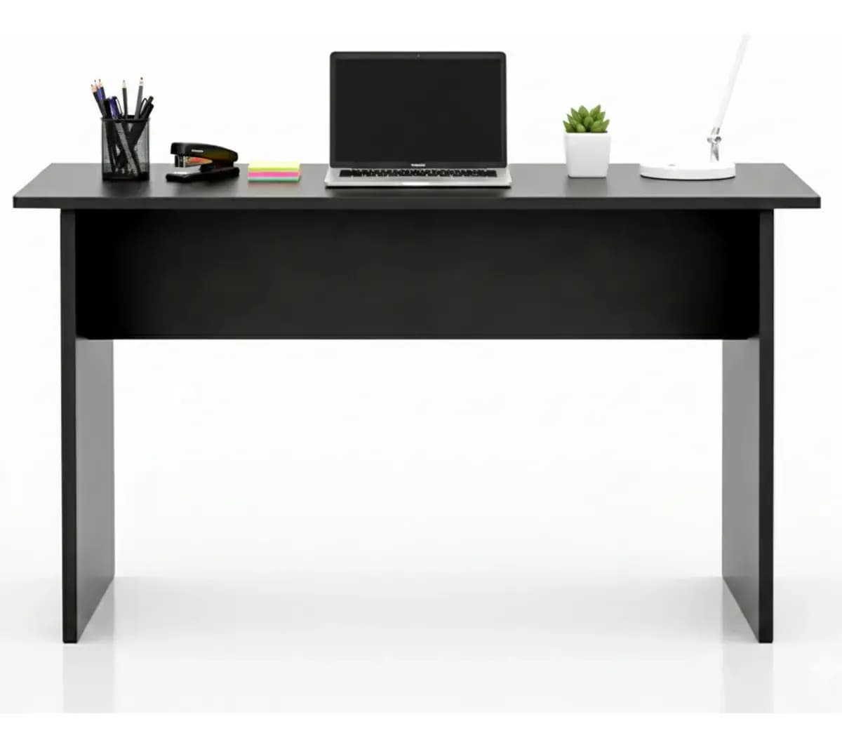 Escritorio De Madera 120x50 Minimalista Moderno Oficina Casa Negro