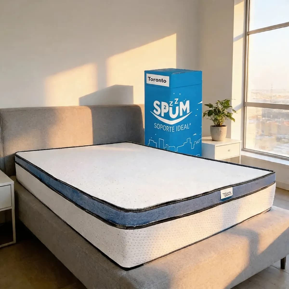 Colchón de espuma Dormimundo Toronto Individual con eurotop pillow