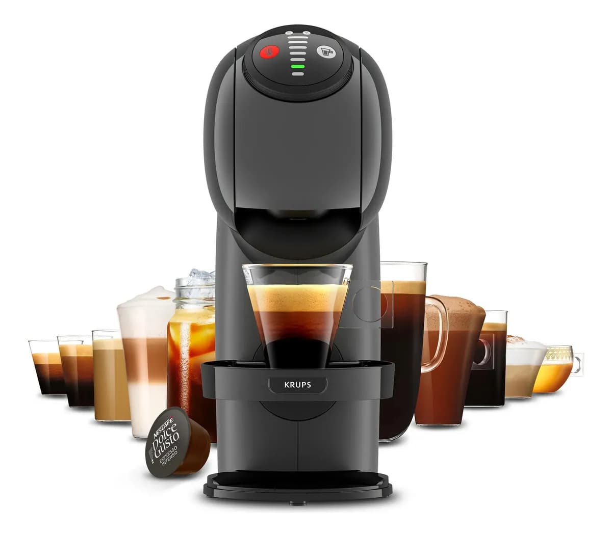 Genio S Cafetera Cápsulas Nescafé Dolce Gusto Color Carbón
