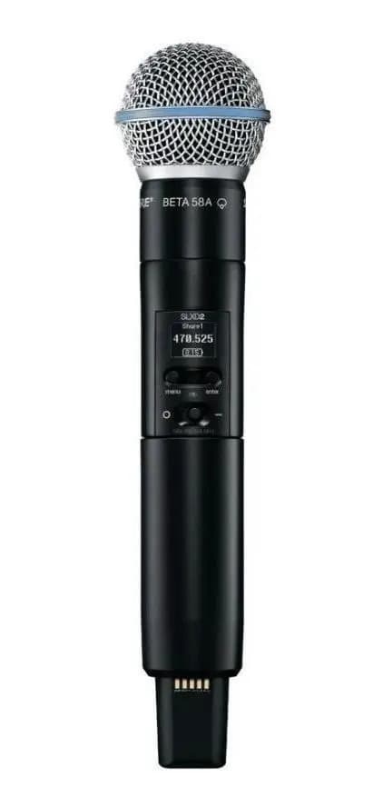 Shure Slxd2/b58 Transmisor De Mano Con Cápsula Beta58a Color Negro