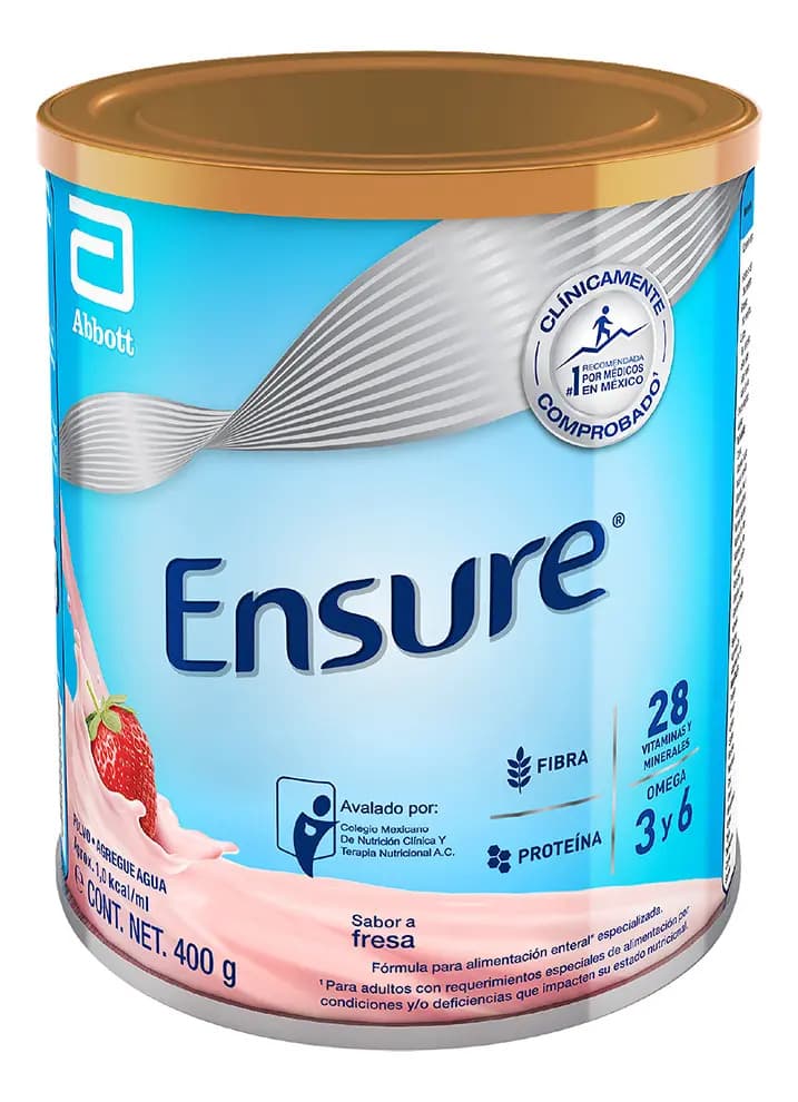Suplemento En Polvo Clásico Fresa Lata 400g Ensure Frutilla