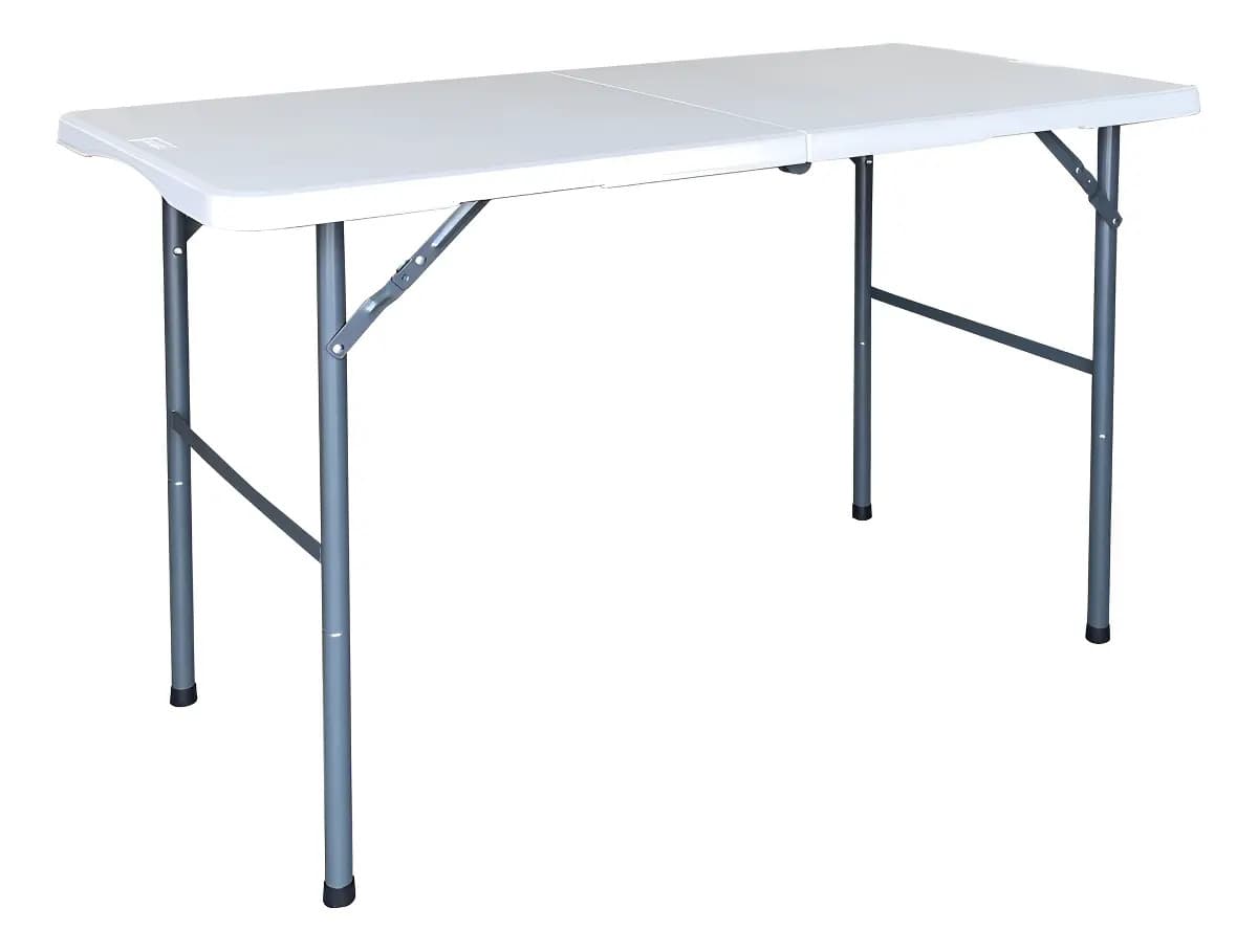 Mesa Plegable De Plástico Styrka Tipo Portafolio 1.20m Color Blanco