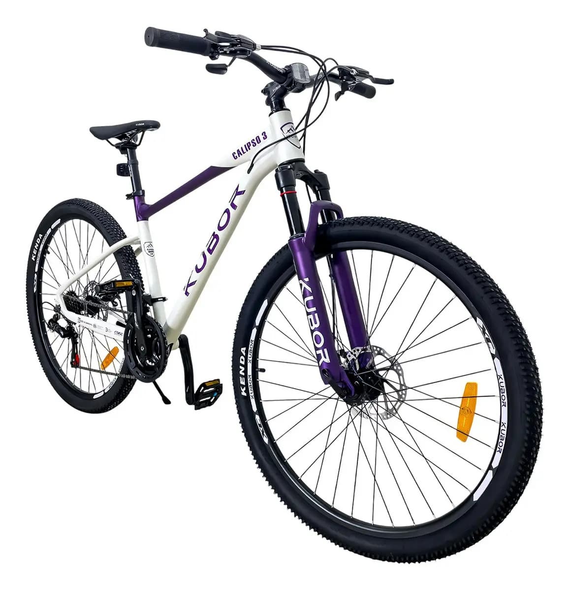 Bicicleta De Montaña Aluminio Rodada 27 Shimano 21v Kubor Color Blanco