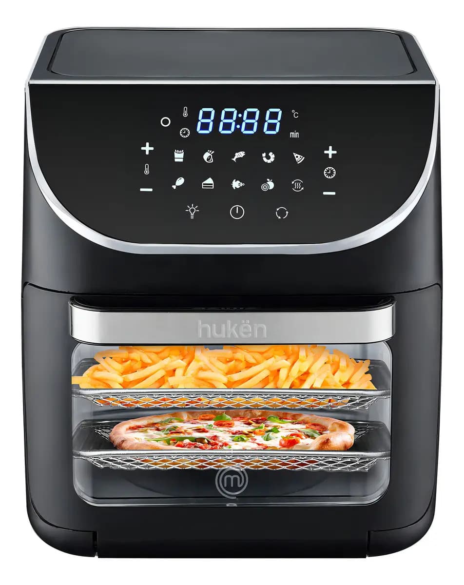 Horno Multifuncional Freidora De Aire+rostizador+deshidratad Color Negro 1700 W Masterchef by Huken