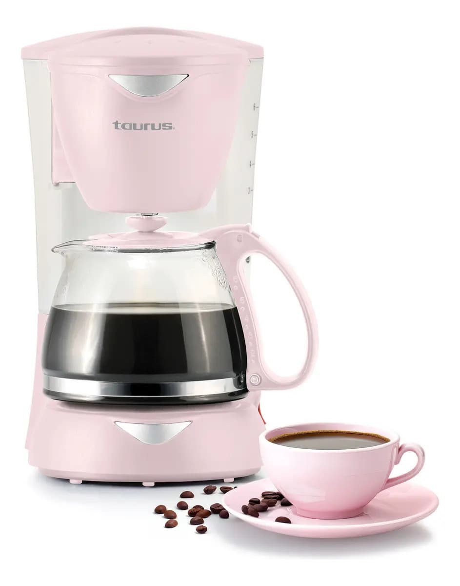 Cafetera Taurus Coffemax Ribbon Rosa 800ML Filtro Permanente