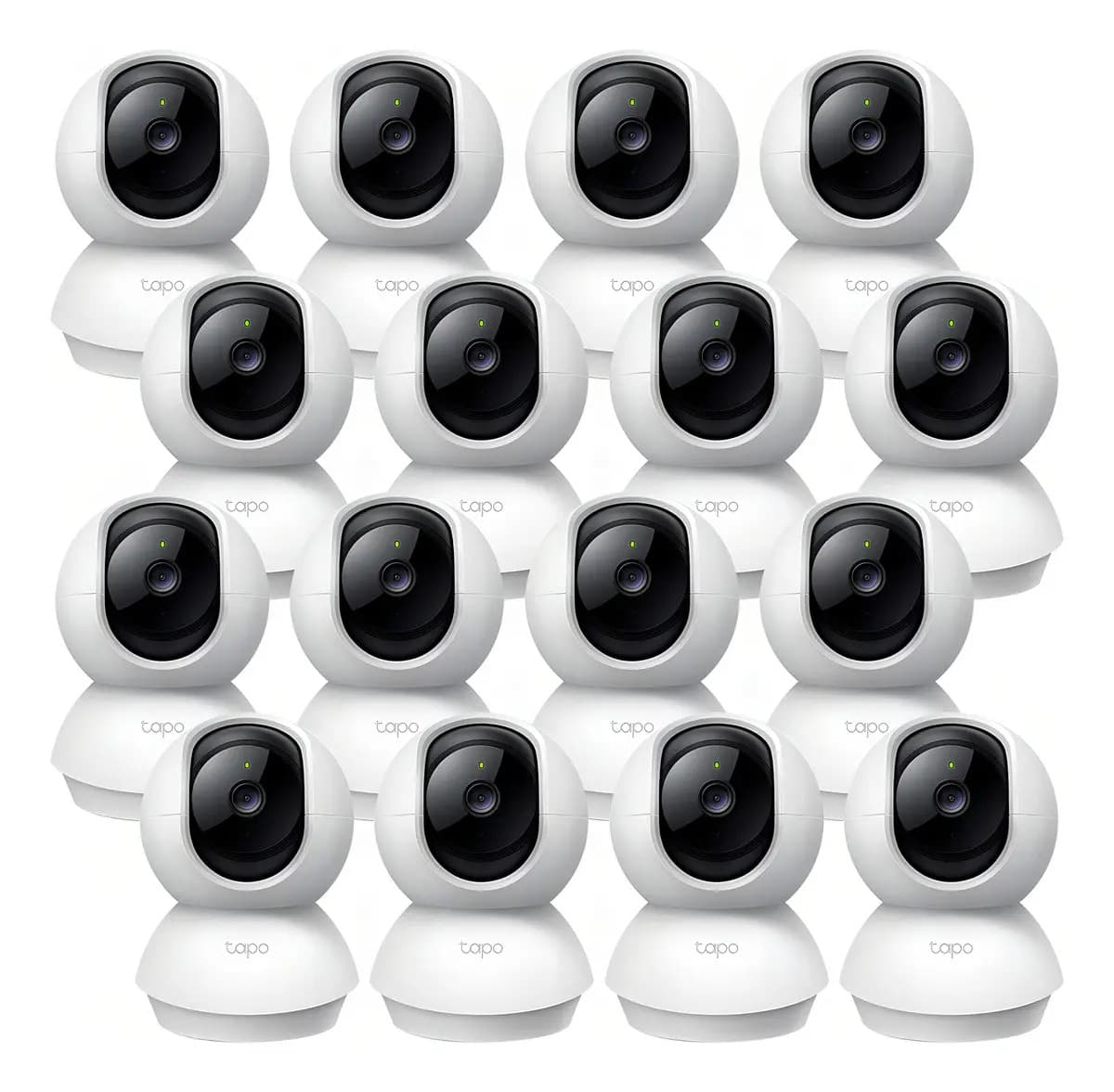 Kit Videovigilancia Cronos 16 Cámaras Tp-Link Inalámbricas C200C 2MP Full HD WiFi Audio Bidireccional / Cobertura 360° con Seguimiento Inteligente y Modo Privacidad + Accesorios - Circuito Cerrado