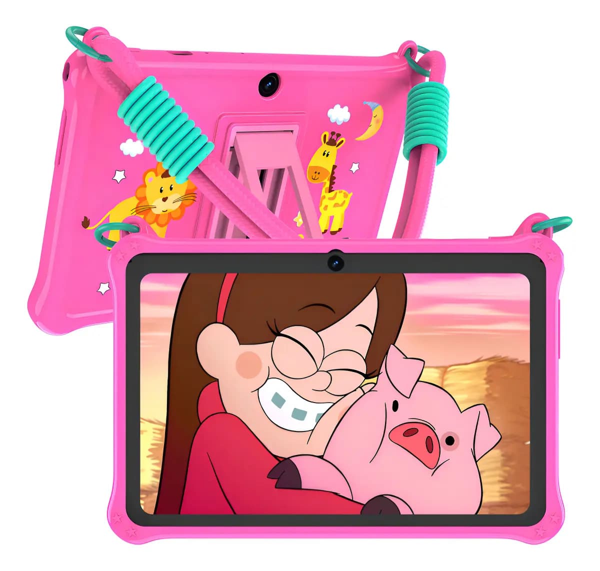 Tablet Android 13 Pritom K7 Pro 7'' 32GB 4GB RAM Rosa con Funda