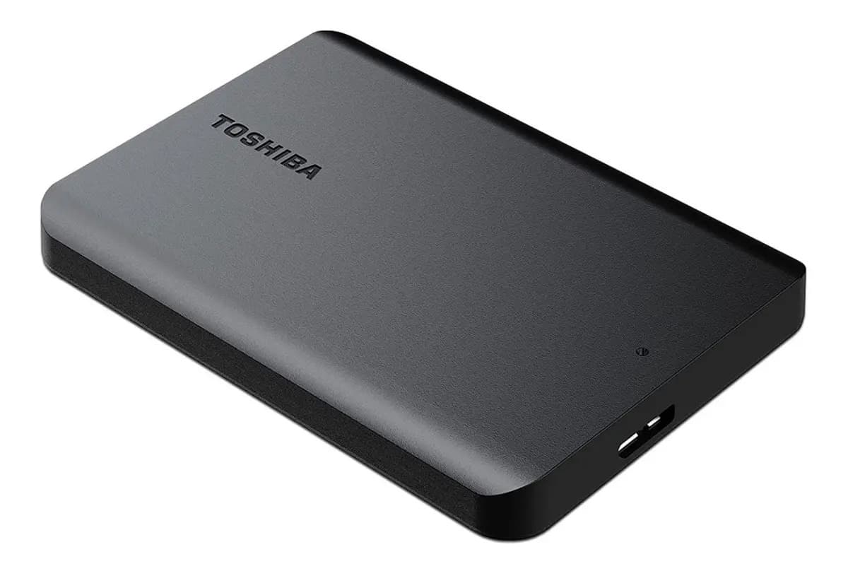 Disco Externo Toshiba Canvio 2tb Black Usb 3.0 Hdtb520xk3aa Color Negro