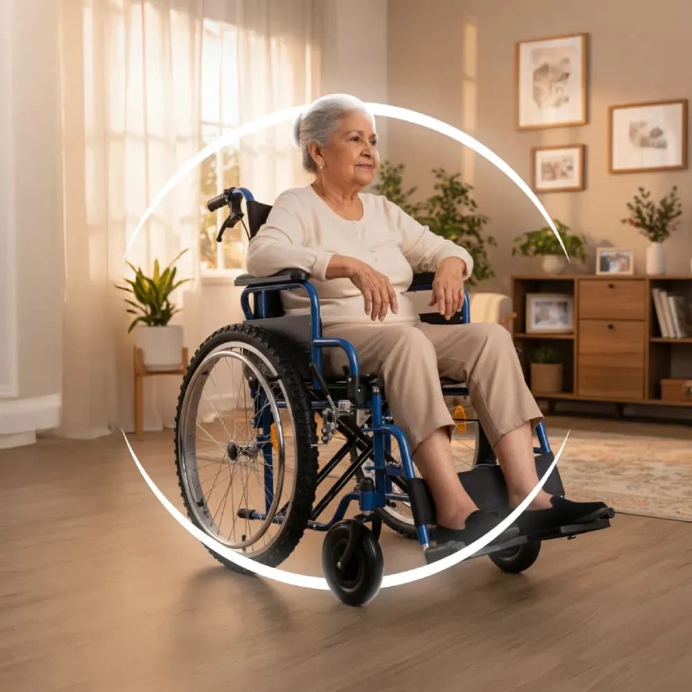 Silla de Ruedas Todo Terreno Premium con Elevapiernas y Estructura Extra Resistente