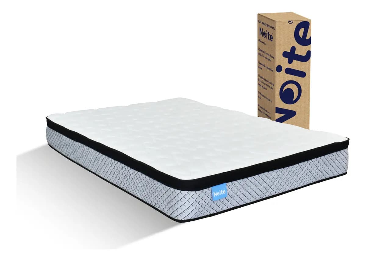 Colchón Matrimonial Noite Plus Con Memory Adapt Gris