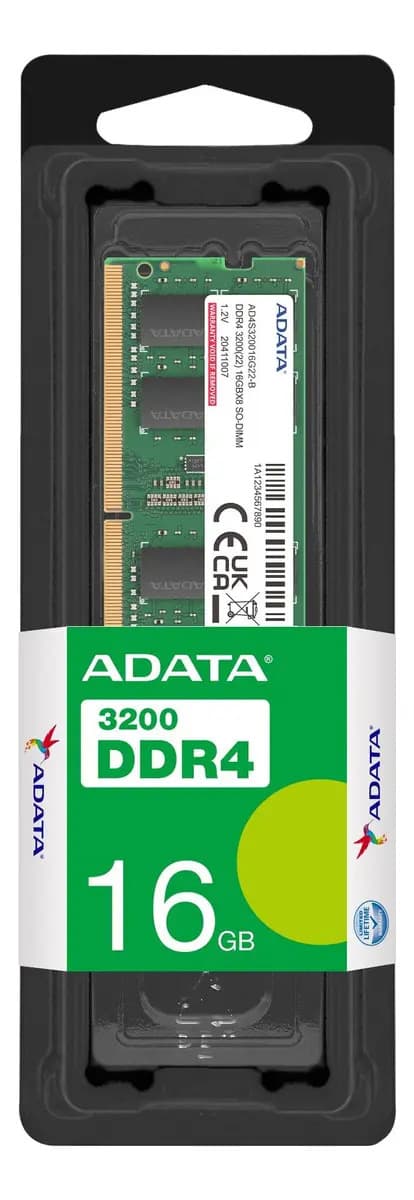 Memoria RAM Premier color verde 16GB 1x16GB Adata AD4S320016G22-SGN