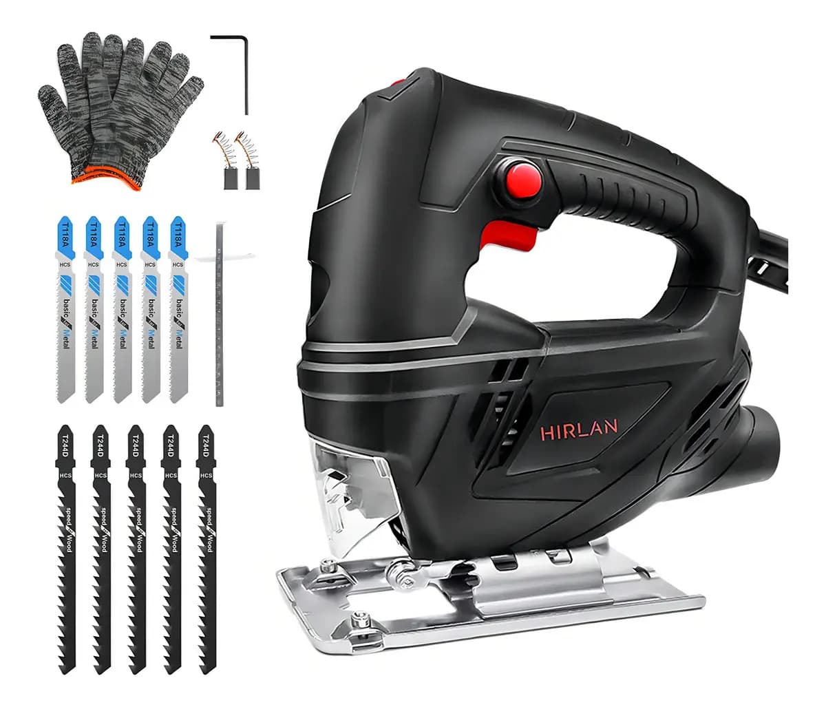 Sierra Caladora Eléctrica Profesional 6vel 980w 16accesorios