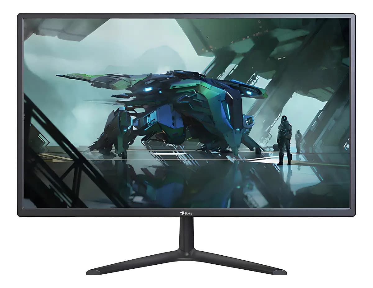 Monitor Stylos Tech Color Negro STPMOT3B con Display LED de 19" Resolución HD de 1440x900px Repuesta de 5 Ms Refresh Rate de 60 Hz Compatible con VGA y HDMI