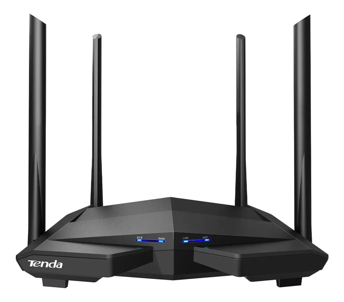 Tenda Router AC10 v5.0 WiFi 5 AC1200 doble banda, 4 antenas externas, 1 WAN + 3 LAN Gigabit, control parental, red de invitados, ideal para streaming, gaming y hogar conectado