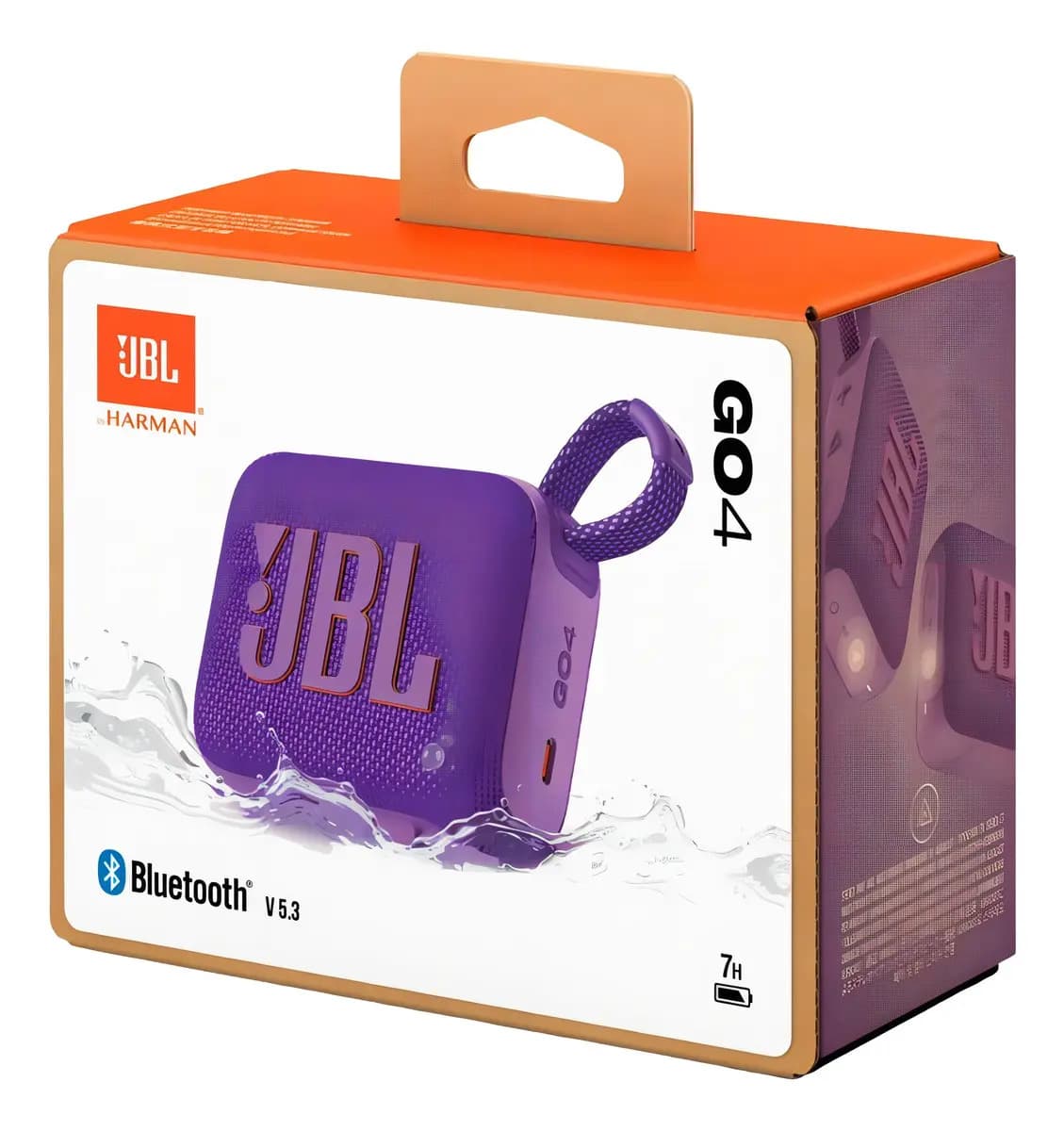Bocina Portátil Jbl Go 4 Bluetooth Morado